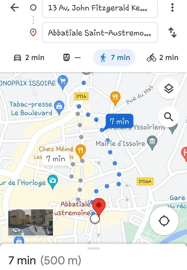 Apartment Appartement F2 Centre-Ville Issoire Avec Jolie Vue